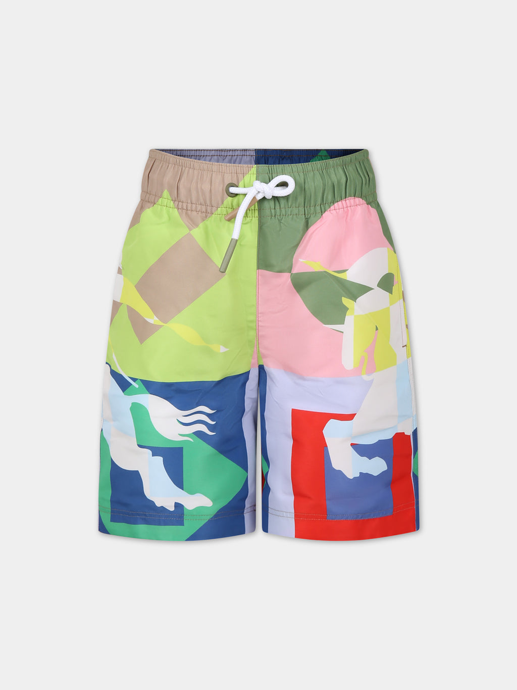 Boxer mare multicolor per bambino con cavaliere equestre